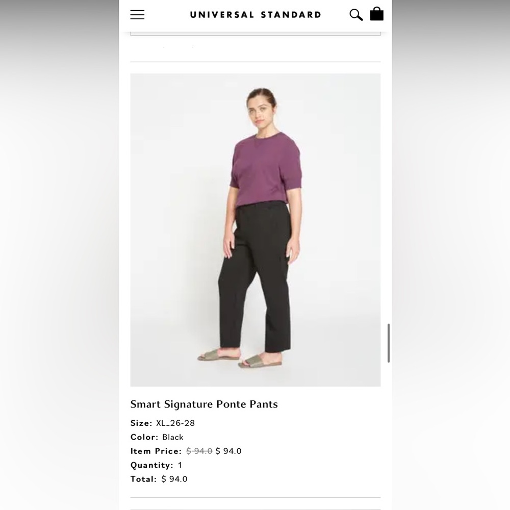 2 PAIRS! - Universal Standard Black Smart Signature Ponte Pants - XL (24/26W)